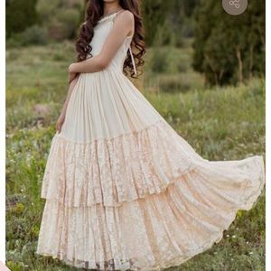 Joyfloie Catrin Dress in Ecru